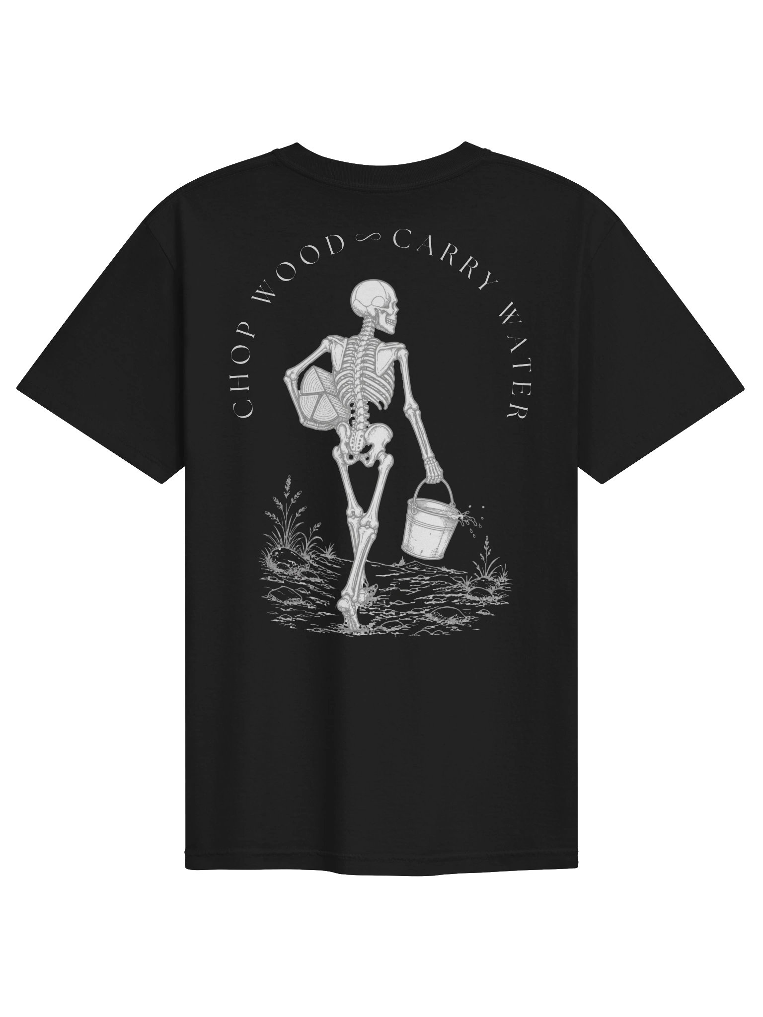 Men's Chop Wood Carry Water Skull Tee product image (3)