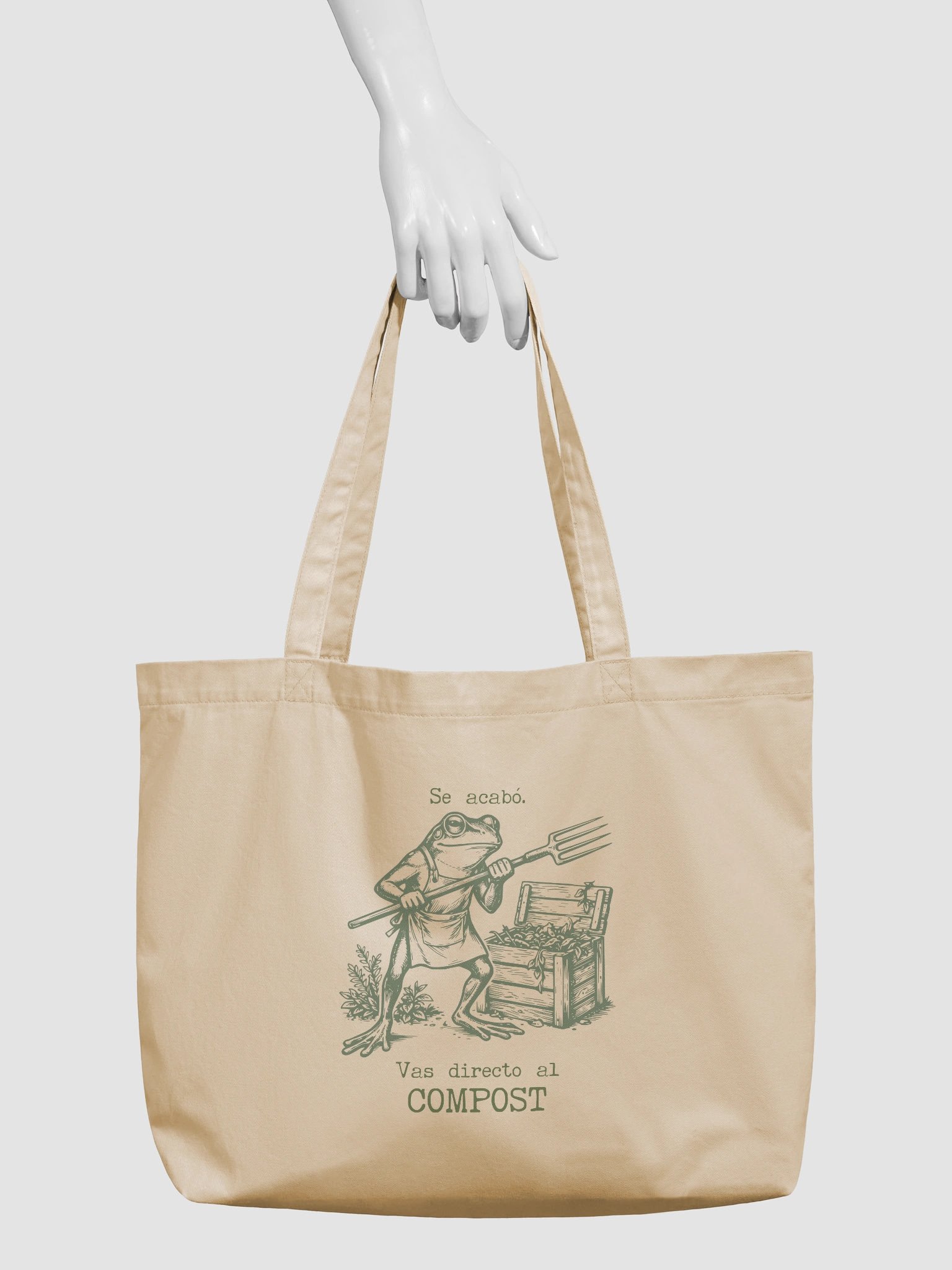 Bolsa Tote Se Acabó Vas Directo al Compost | Bolsa de Jardinería Divertida | Tote Bag Ecológica para Amantes del Huerto product image (3)