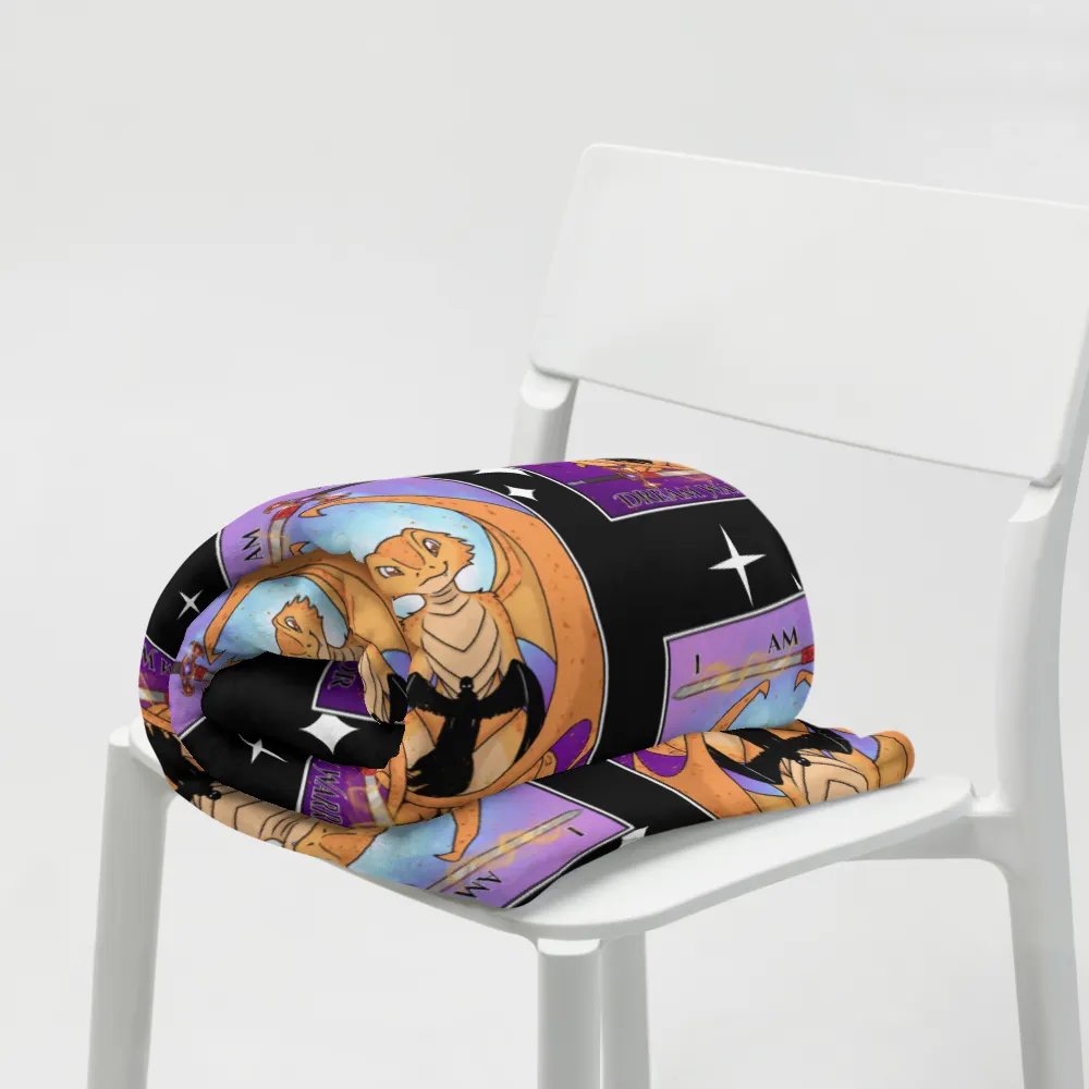 Day of the Dragon "Strength" Tarot Card Throw Blanket product image (7)