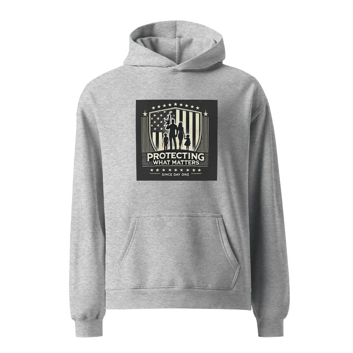 Premium Oversized Hoodie – “Protecting What Matters Since Day One” product image (4)