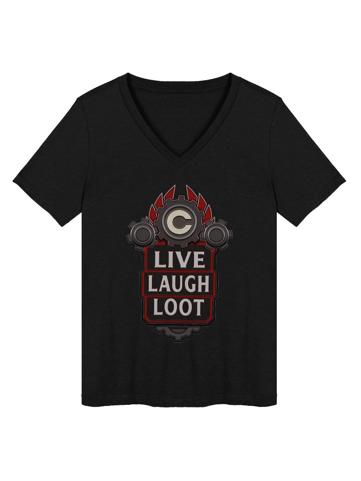 Ladies Live Laugh Loot V-Neck Shirt product image (2)