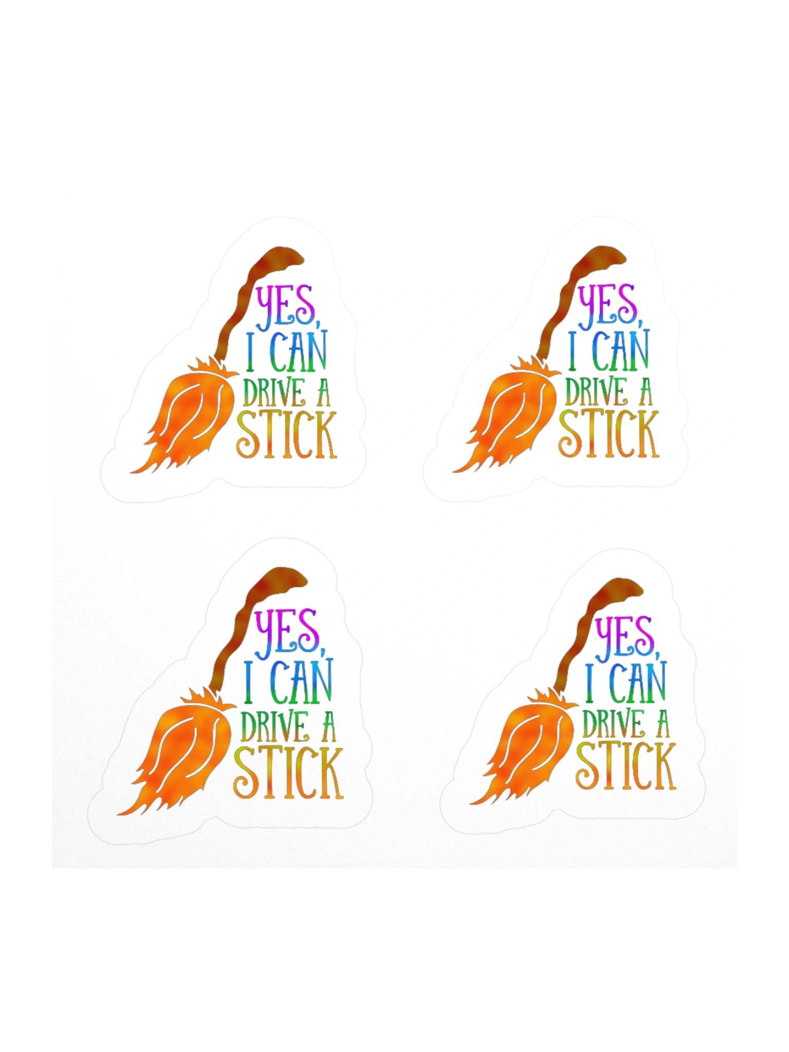 Yes, I Can Drive a Stick Sticker Set product image (1)