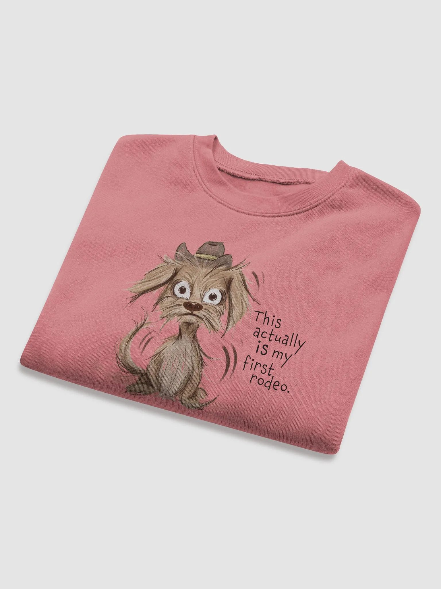 Anxious Pup Cropped Sweatshirt Mauve product image (5)