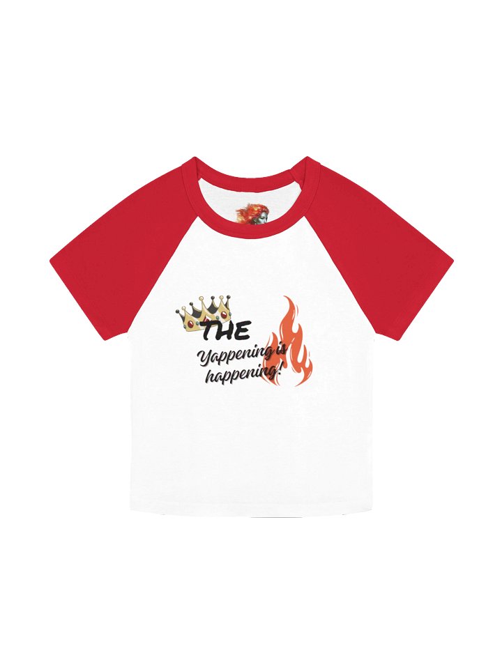Yappening Micro Rib Raglan Baby Tee product image (1)