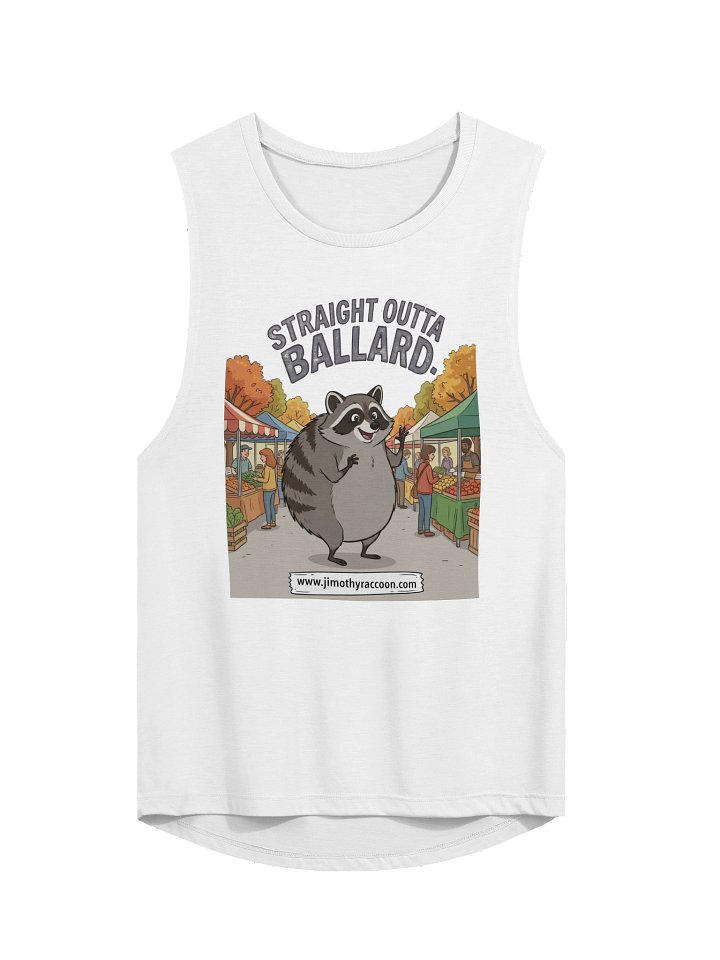 Jimothy the Raccoon Bella Canvas' women's muscle tank product image (2)