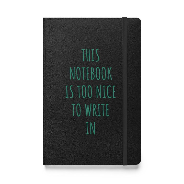 This Notebook is Too Nice to Write In (Ruled, not that it matters because you're not going to use it) product image (1)