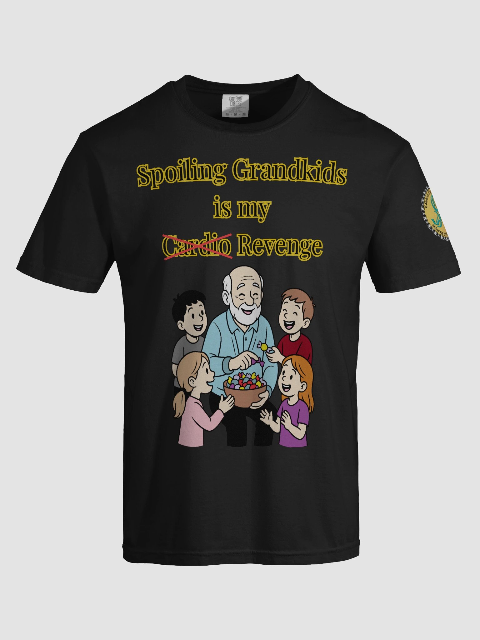 Spoiling Grandkids is my Cardio (Male) Comfort Colors Garment-Dyed Heavyweight T-Shirt Colors (1) product image (70)