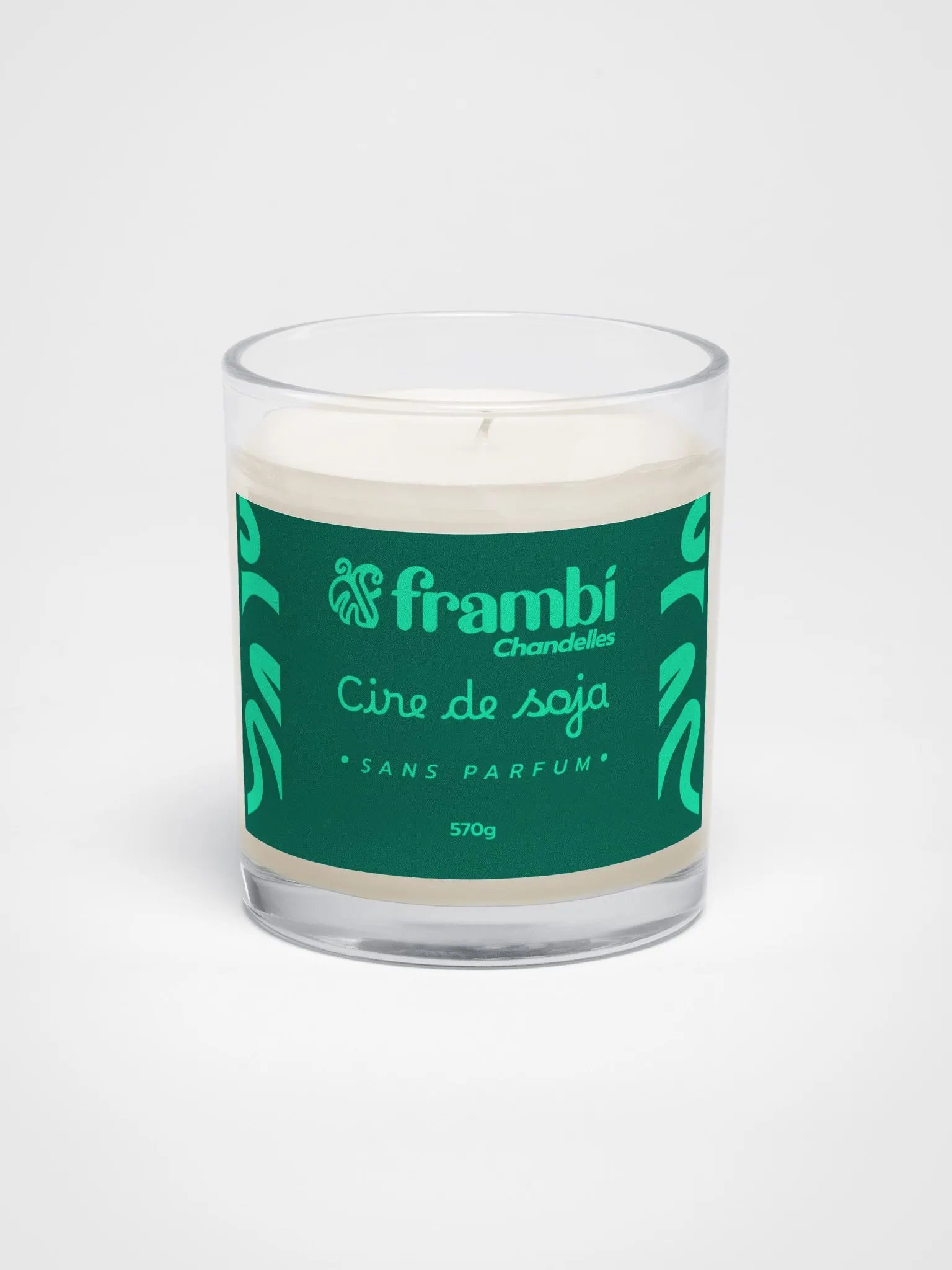 Chandelle naturelle à la cire de soja (Sans parfum) product image (1)