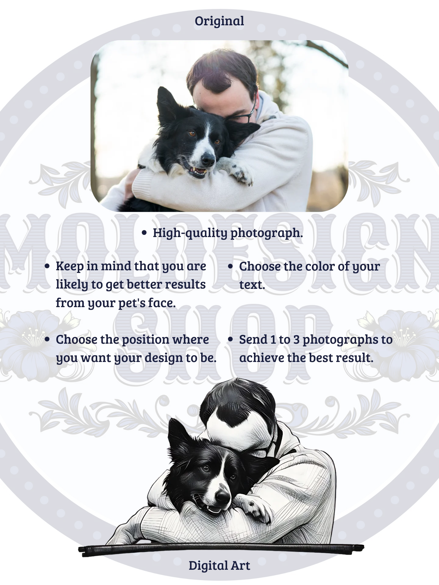 YOUR DOG! / T-SHIRT WITH PERSONALIZED NAME II product image (5)