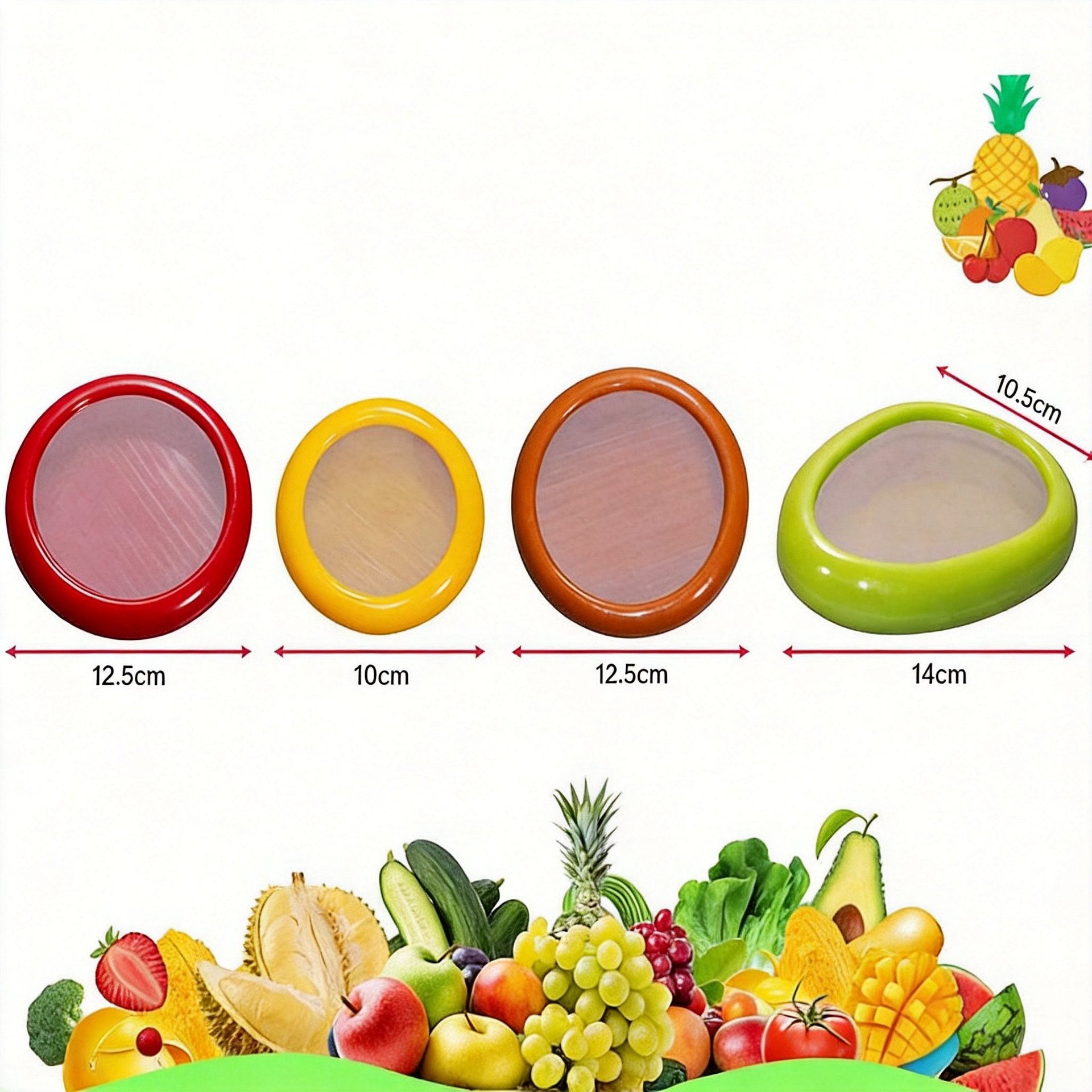 Eco-Friendly Silicone Fruit & Vegetable Storage Containers product image (7)