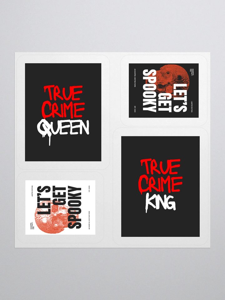 True Crime & Spooky Kiss Cut Stickers Set product image (2)