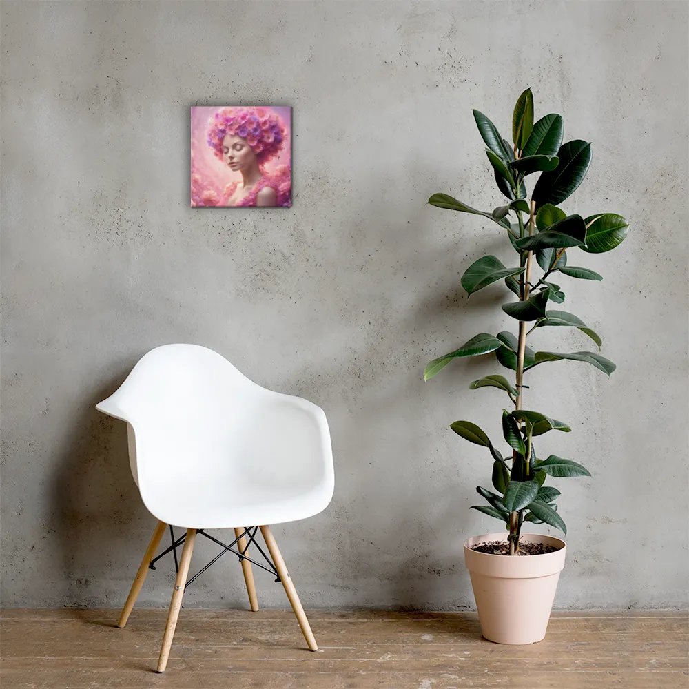 Pink Flower Girl Wall Art product image (6)