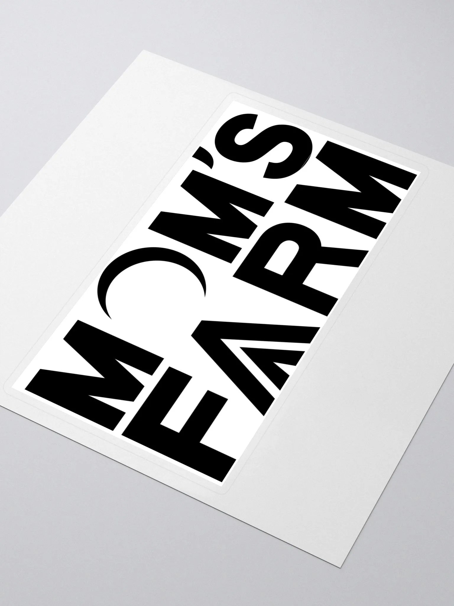 Mom's Farm Black Sticker product image (4)