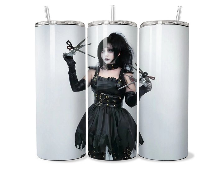 JuicyJinxs Cosplaying Edward Scissorhands Tumbler - 20oz Stainless Steel product image (1)