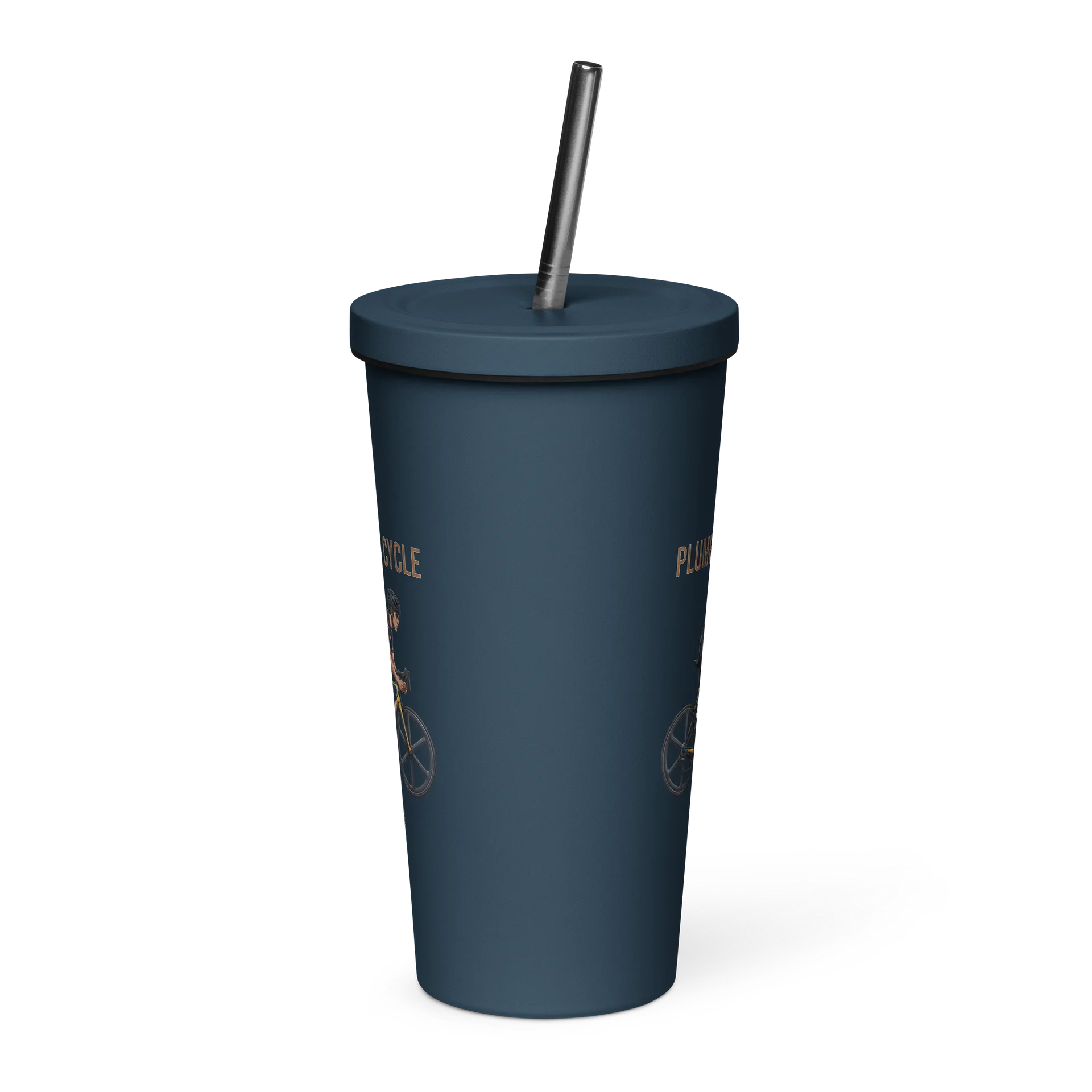 Plumber Athlete Tumbler with Straw | Mens Cycling Edition product image (12)