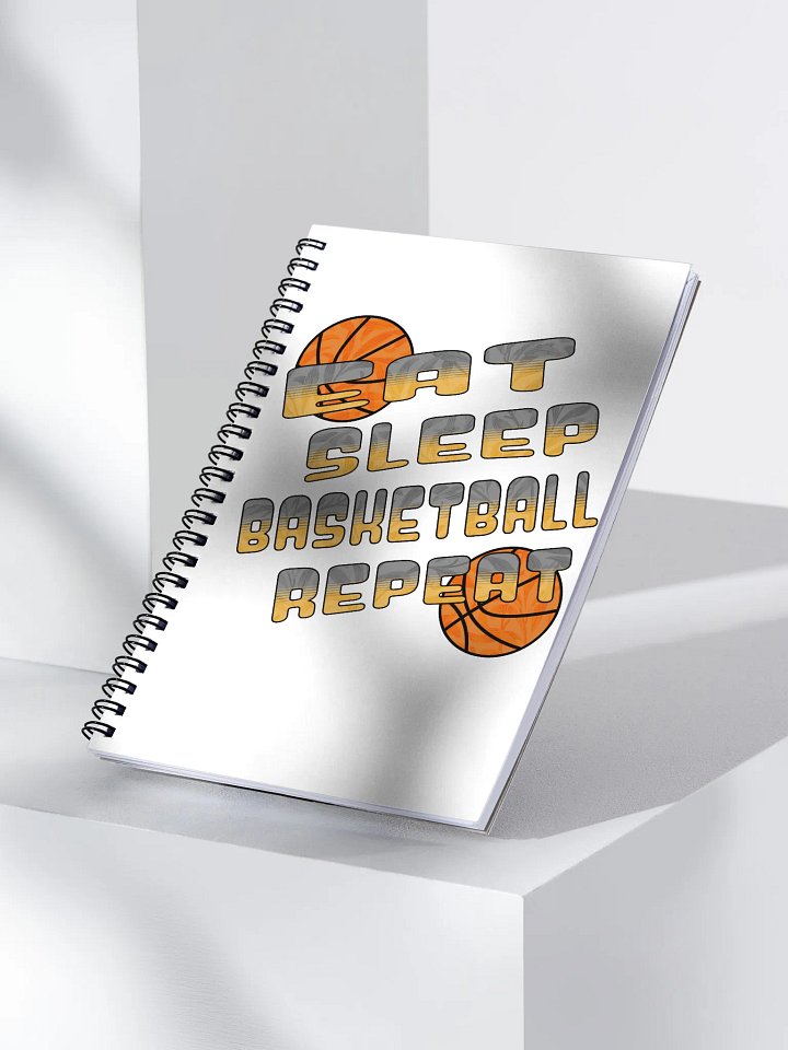 Eat Sleep Basketball Repeat Mantra Spiral Notebook product image (2)
