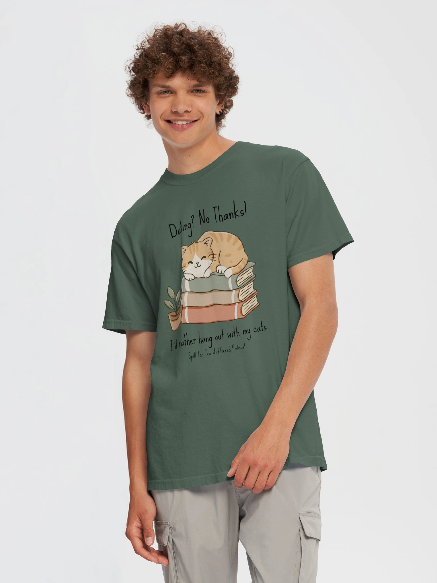 Dating? No Thanks — Cozy Cat-Lover Tee product image (5)