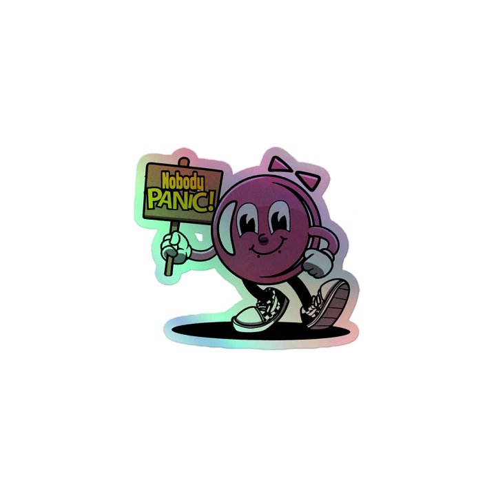 Panic Prevention Holographic Sticker product image (1)