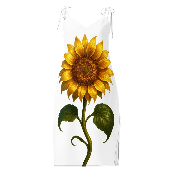Sunflower Serenade Print Slip Dress product image (1)