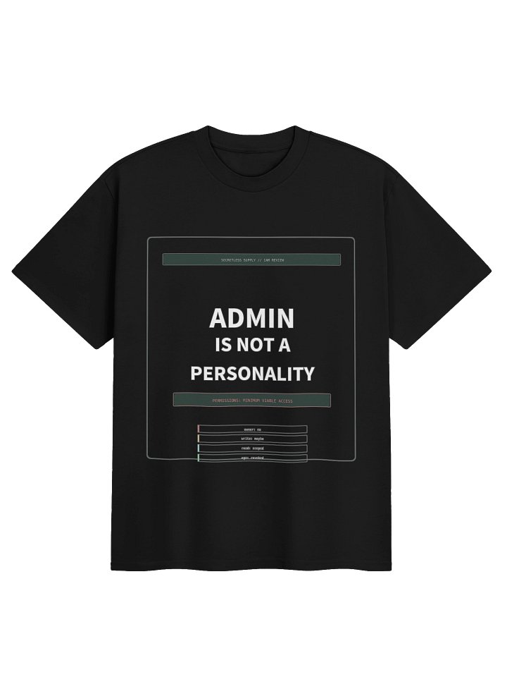 Admin Is Not A Personality Tee product image (1)