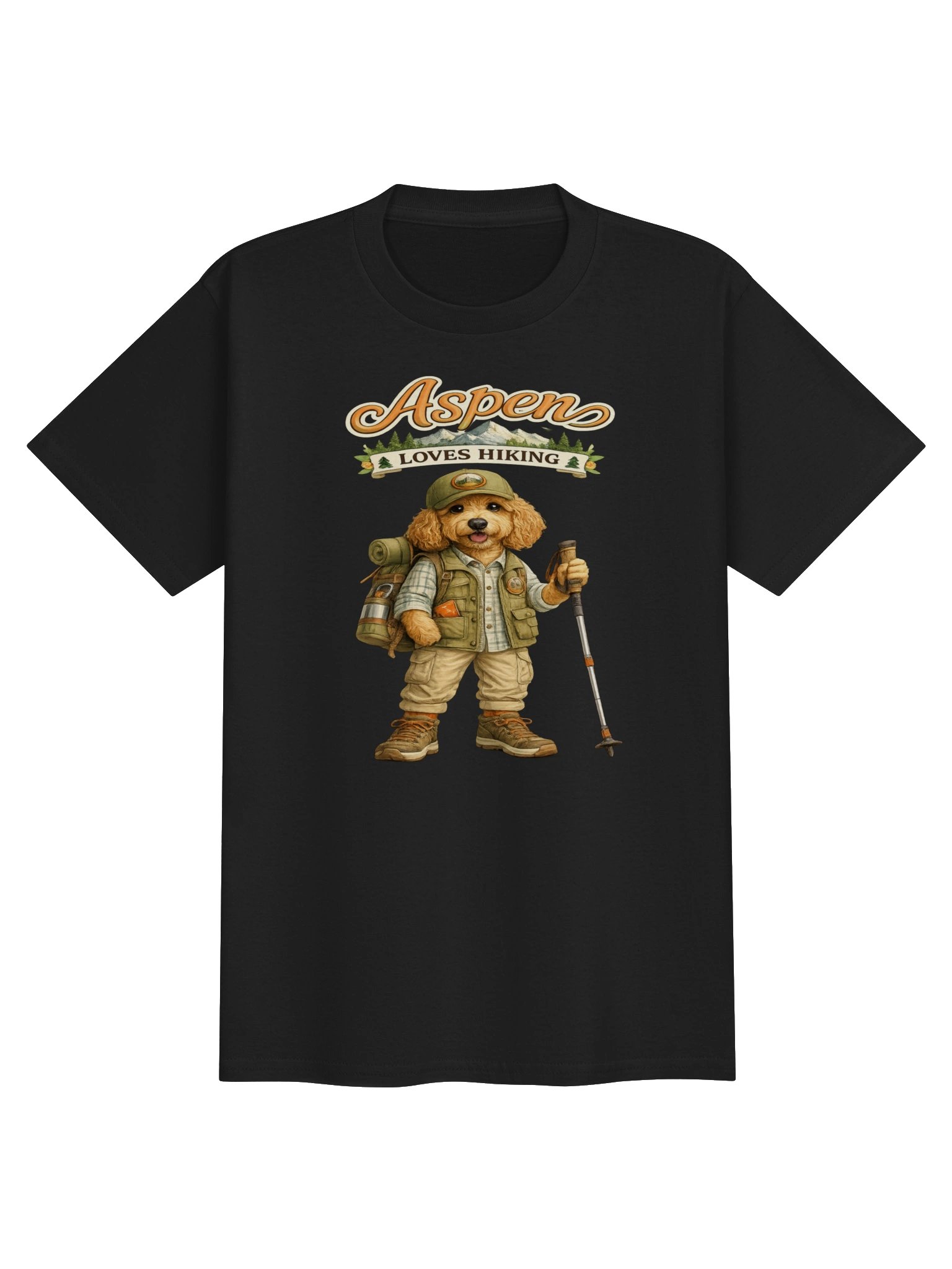 Aspen Loves Hiking Dog Youth Tee product image (1)