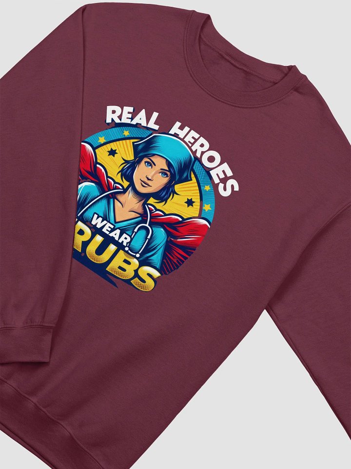 Real Heroes Wear Scrubs Crewneck Sweatshirt product image (14)