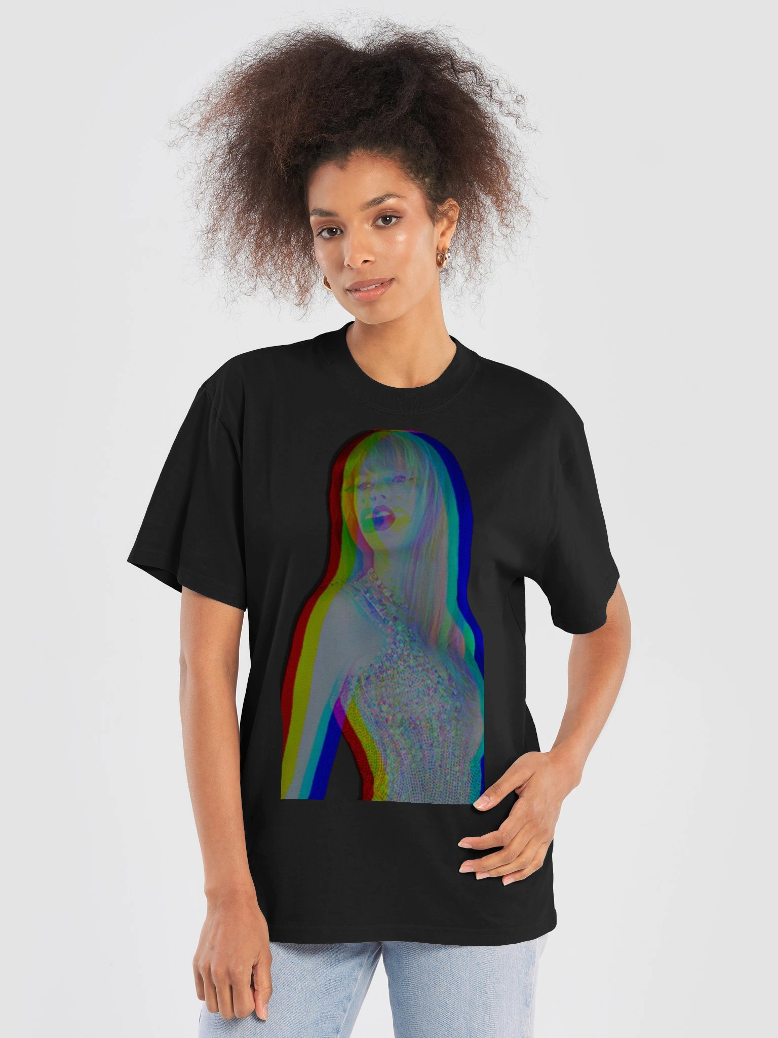 LowkeyFire T. Swift Oversized Faded T-shirt product image (5)
