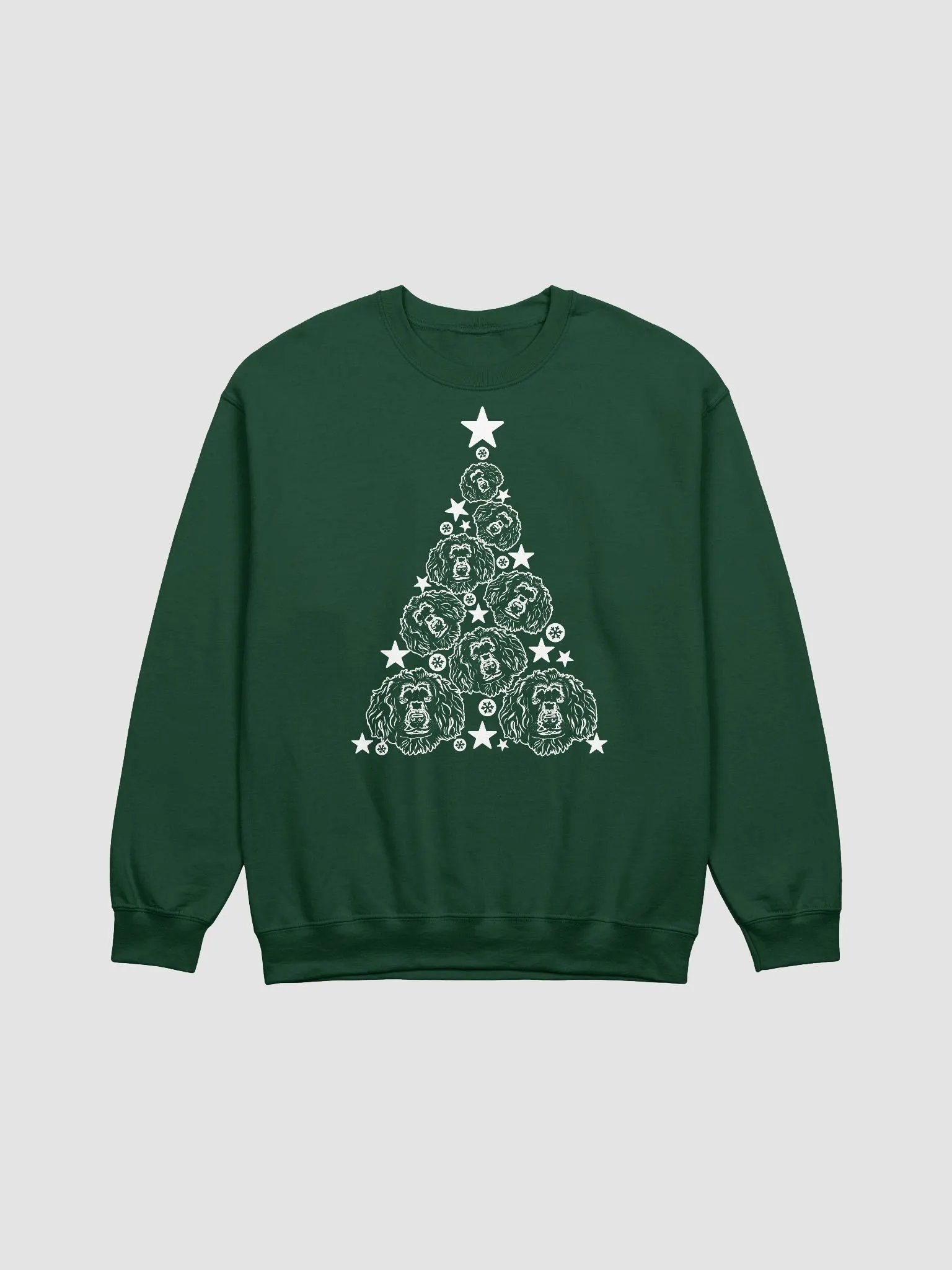 Boykin Spaniel Christmas Tree Sweatshirt Design for Boykin Spaniel Paw-rents product image (13)