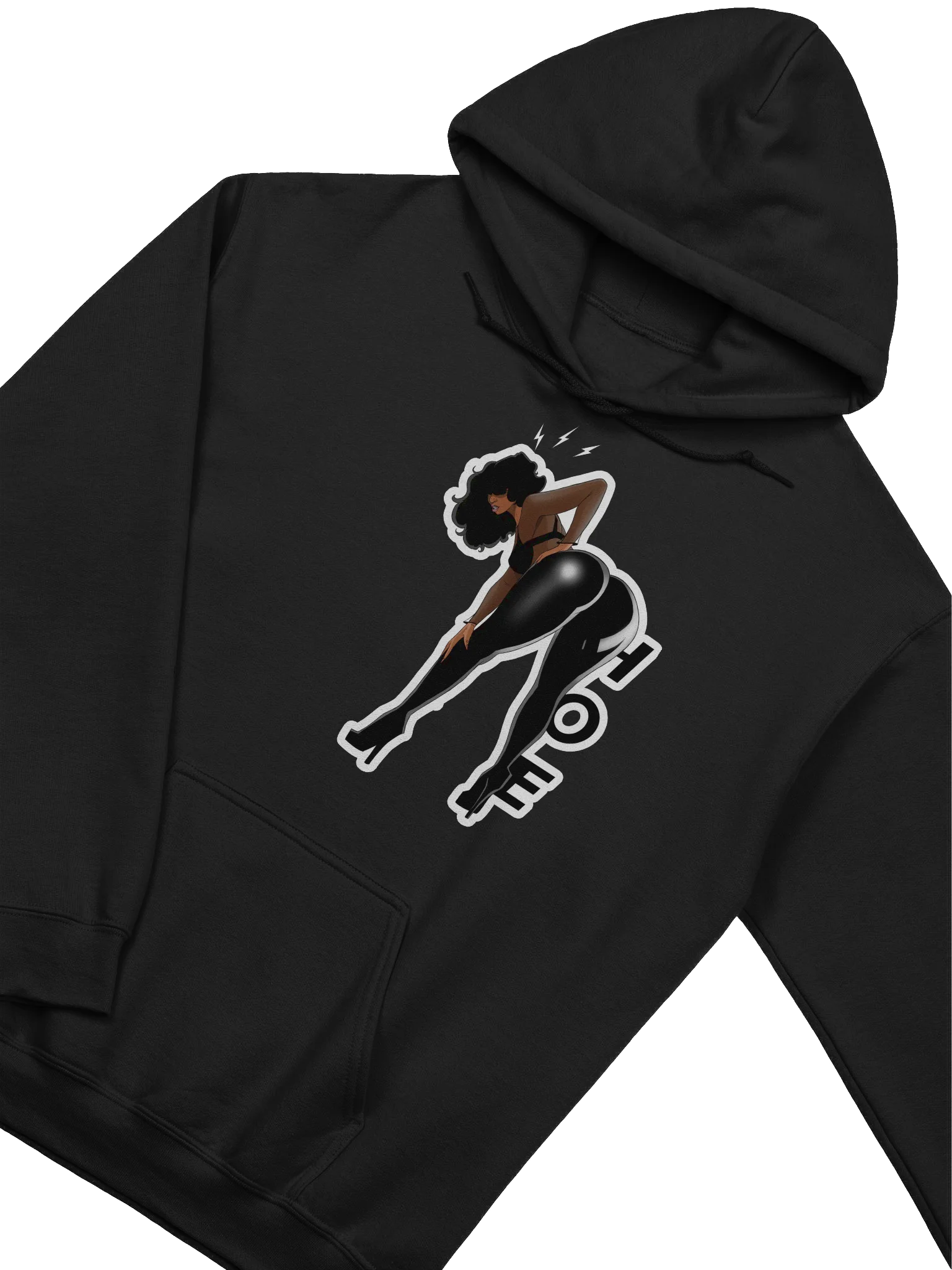 HOE HOODIE LEGGINGS - BLACK product image (2)