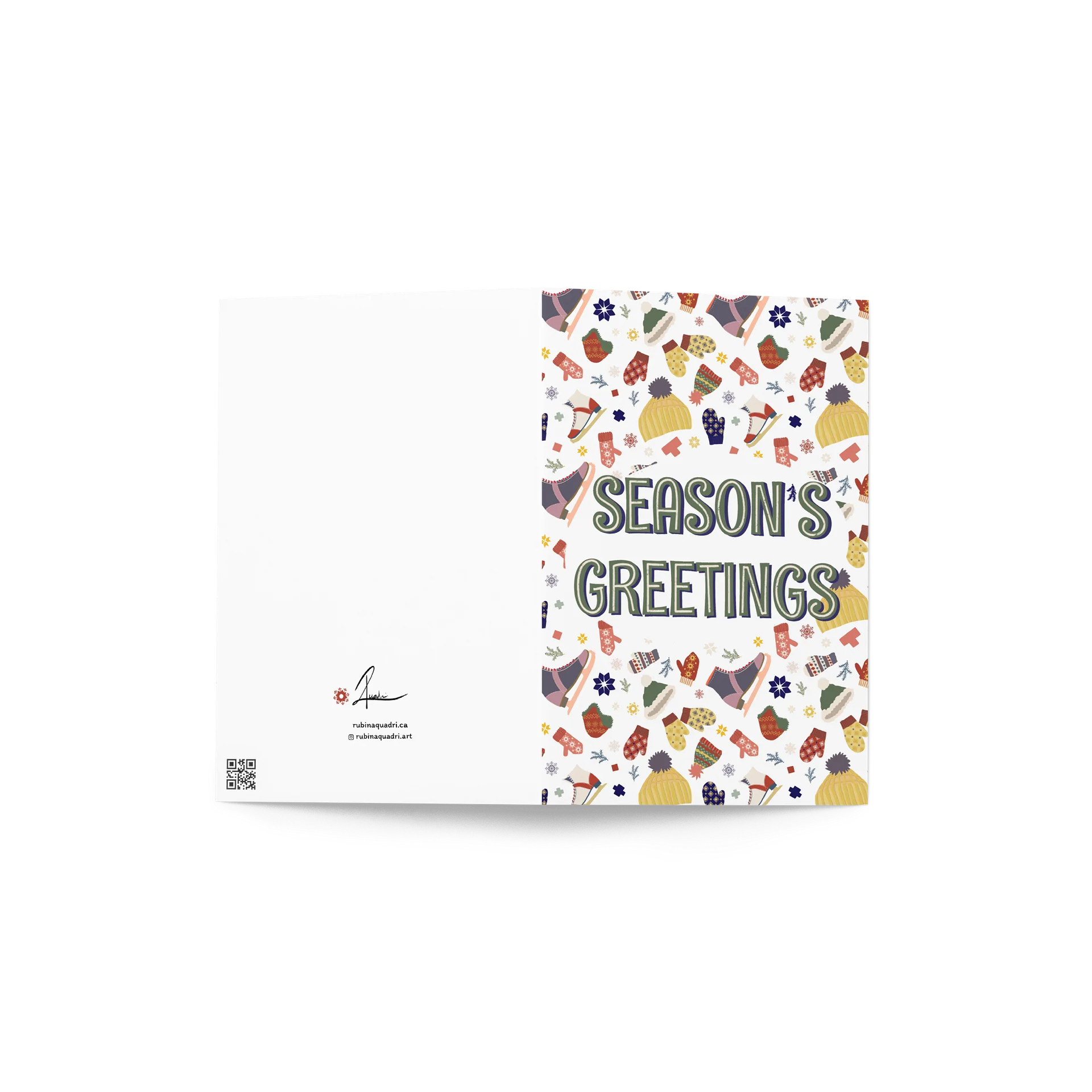 Season’s Greetings | Festive Pattern Holiday Card product image (2)