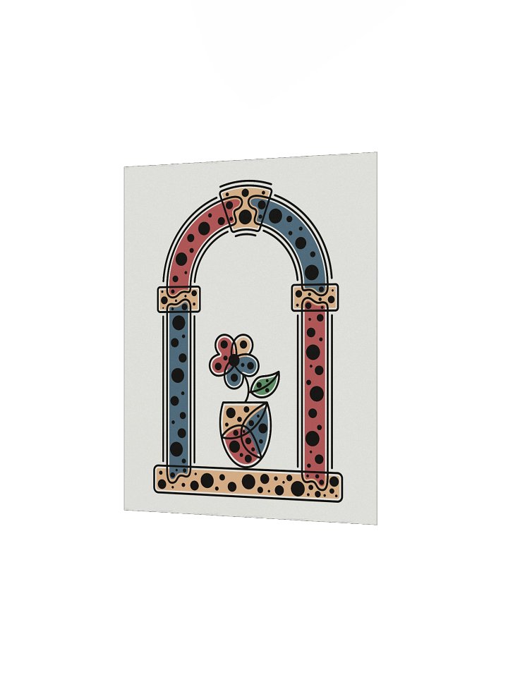 Modern abstract flower by the window (Poster) product image (4)