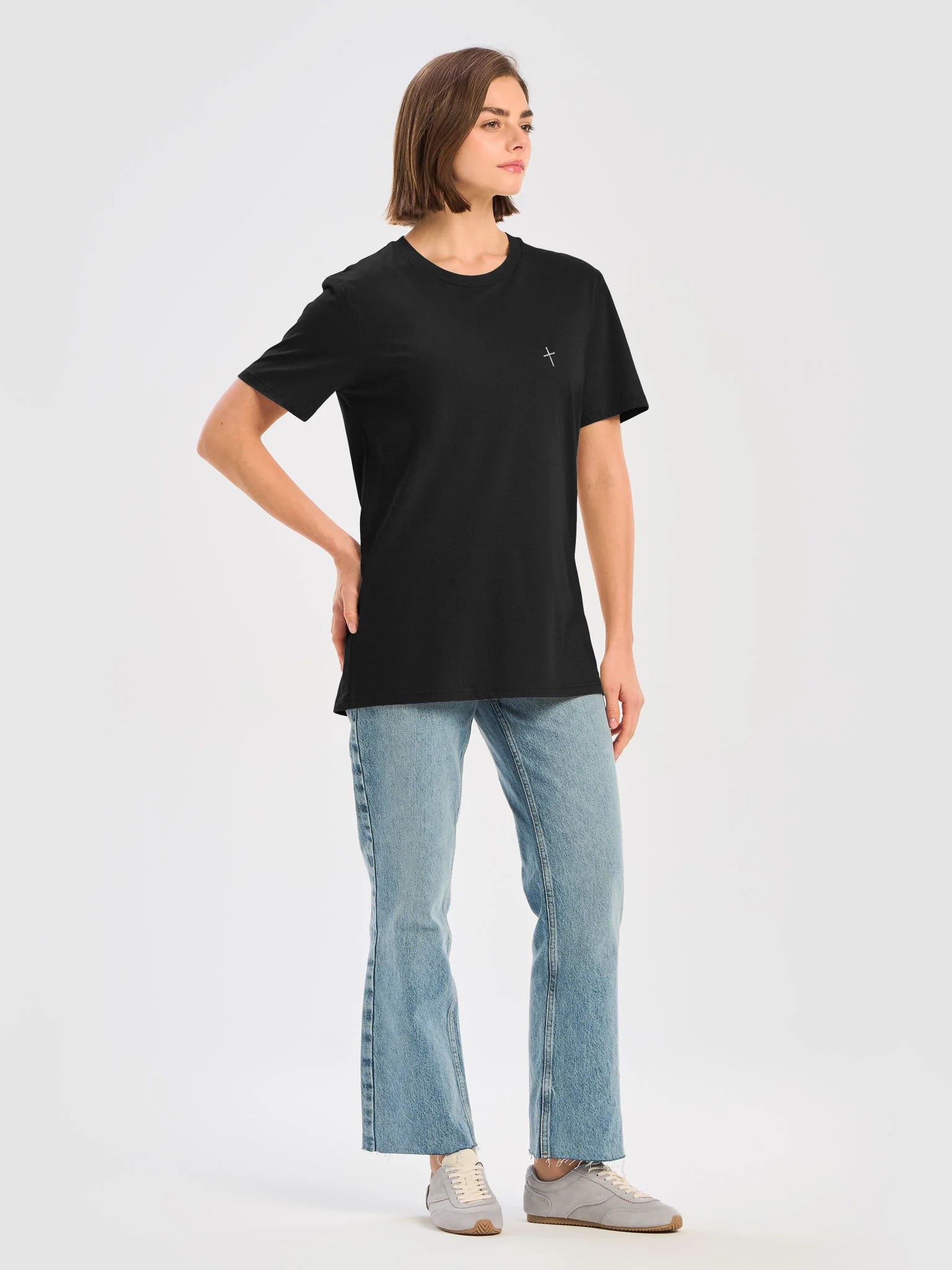 Cross Black Tee Embroidered product image (11)