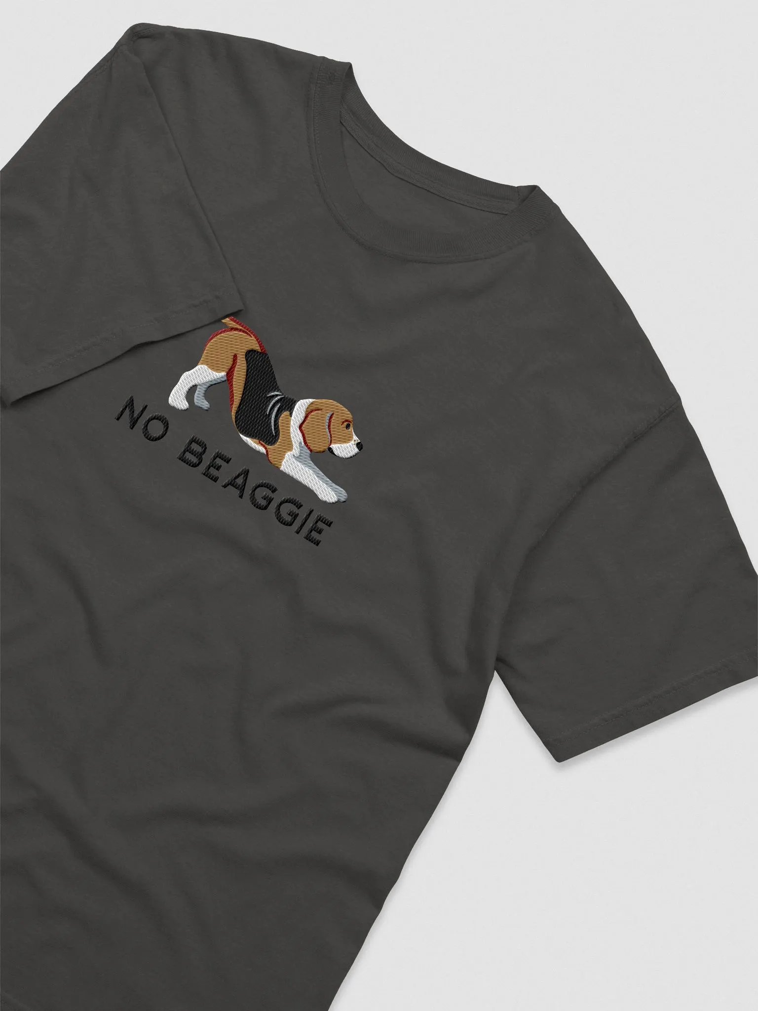 No Beaggie T-Shirt(Embroidered) of a Beagle product image (10)