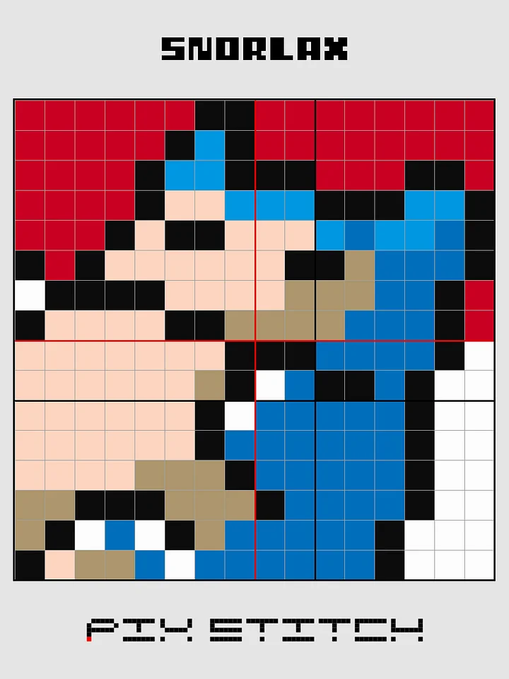 Snorlax Pixel Art product image (2)