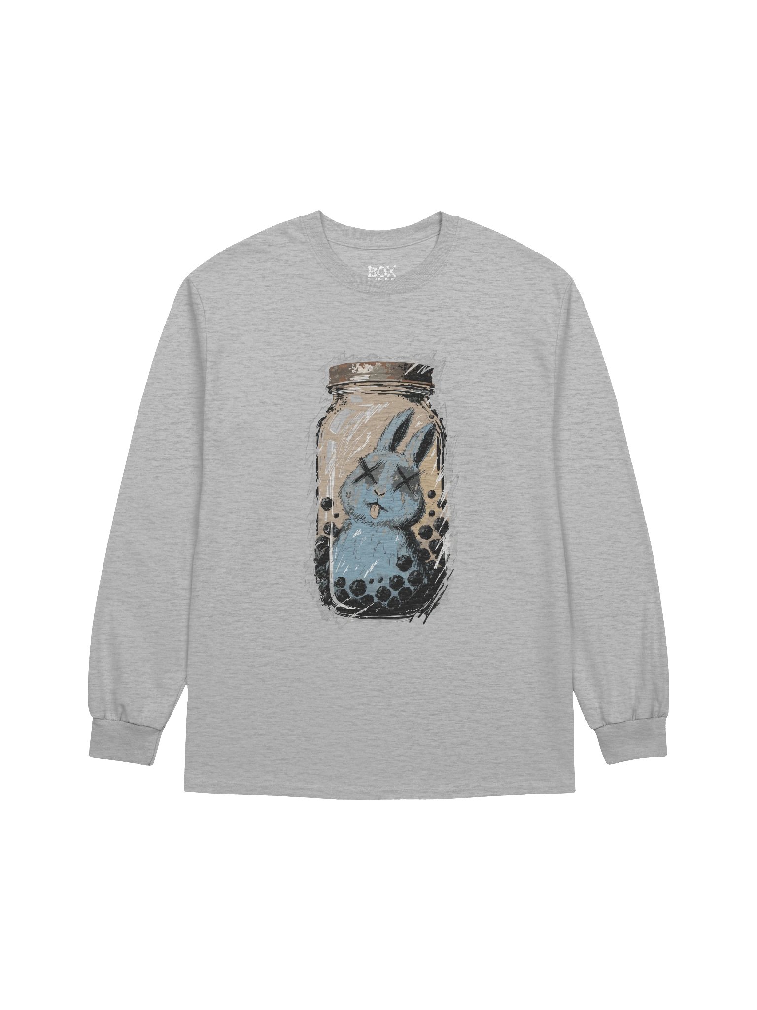 Suspended Animation – Expired Blue Bunny Graphic Long Sleeve product image (1)
