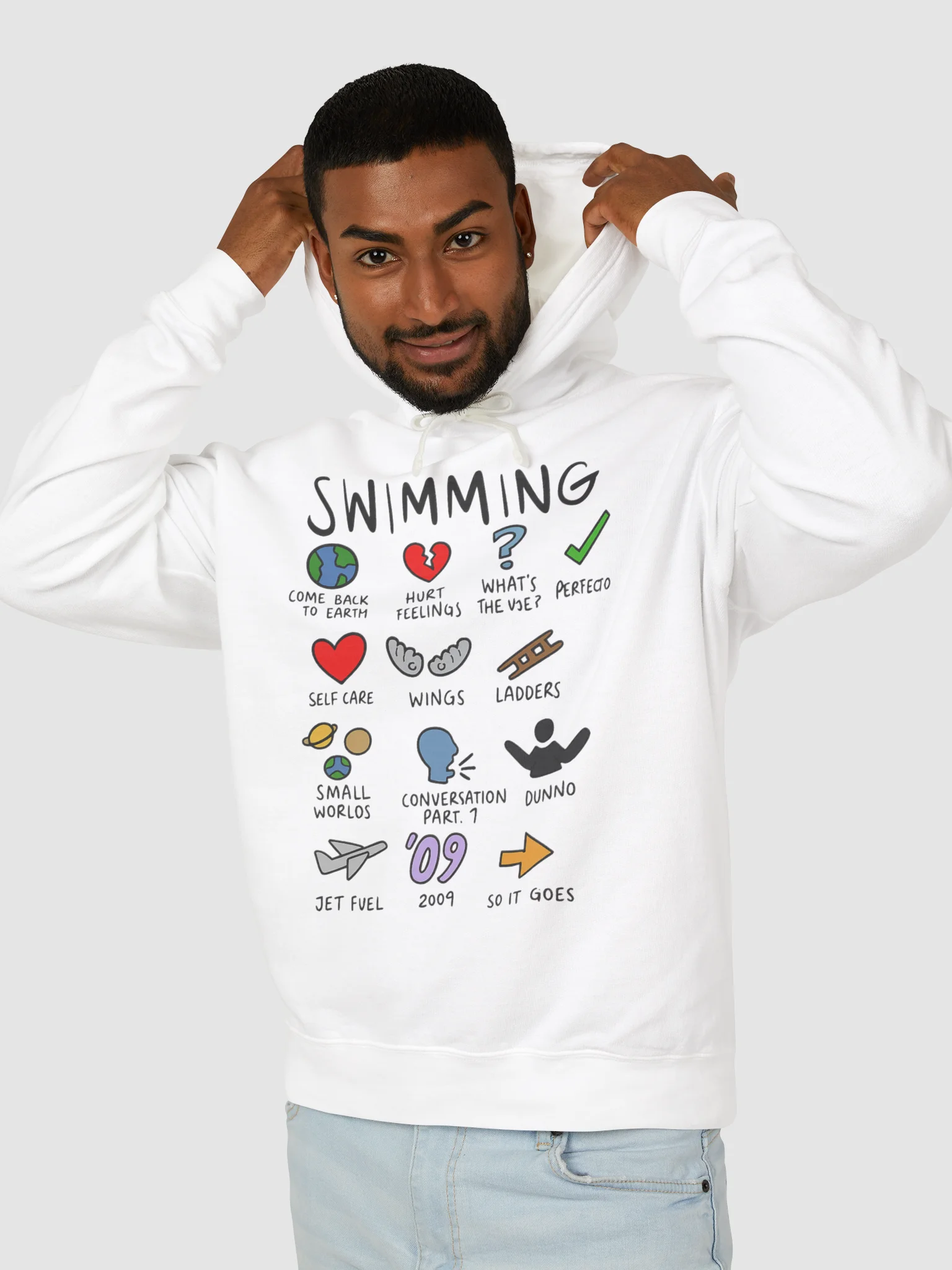 Mac Miller Swimming Notebook Hoodie product image (3)