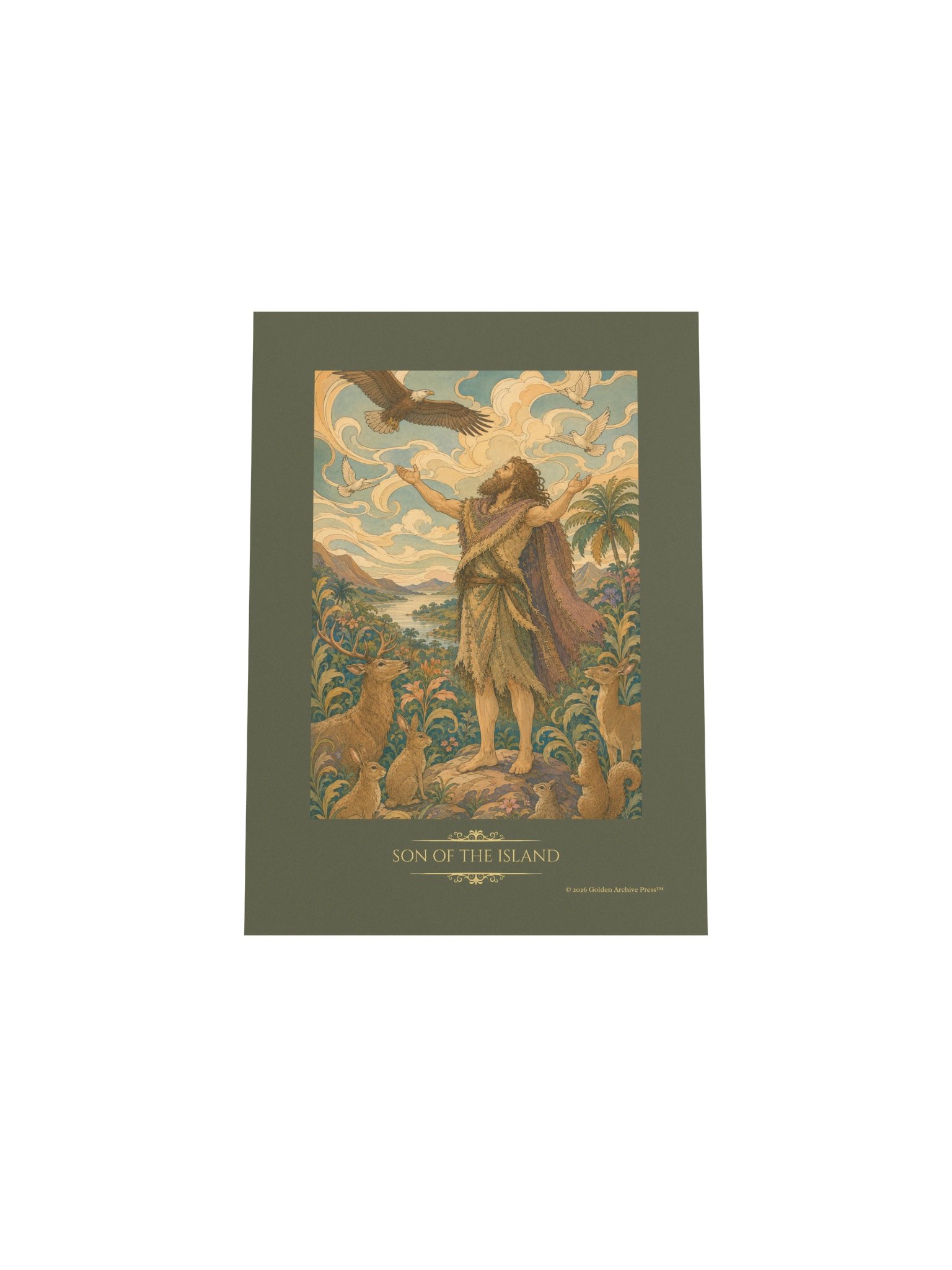 Son of the Island — Art Nouveau Art Print (Man and Nature) product image (34)