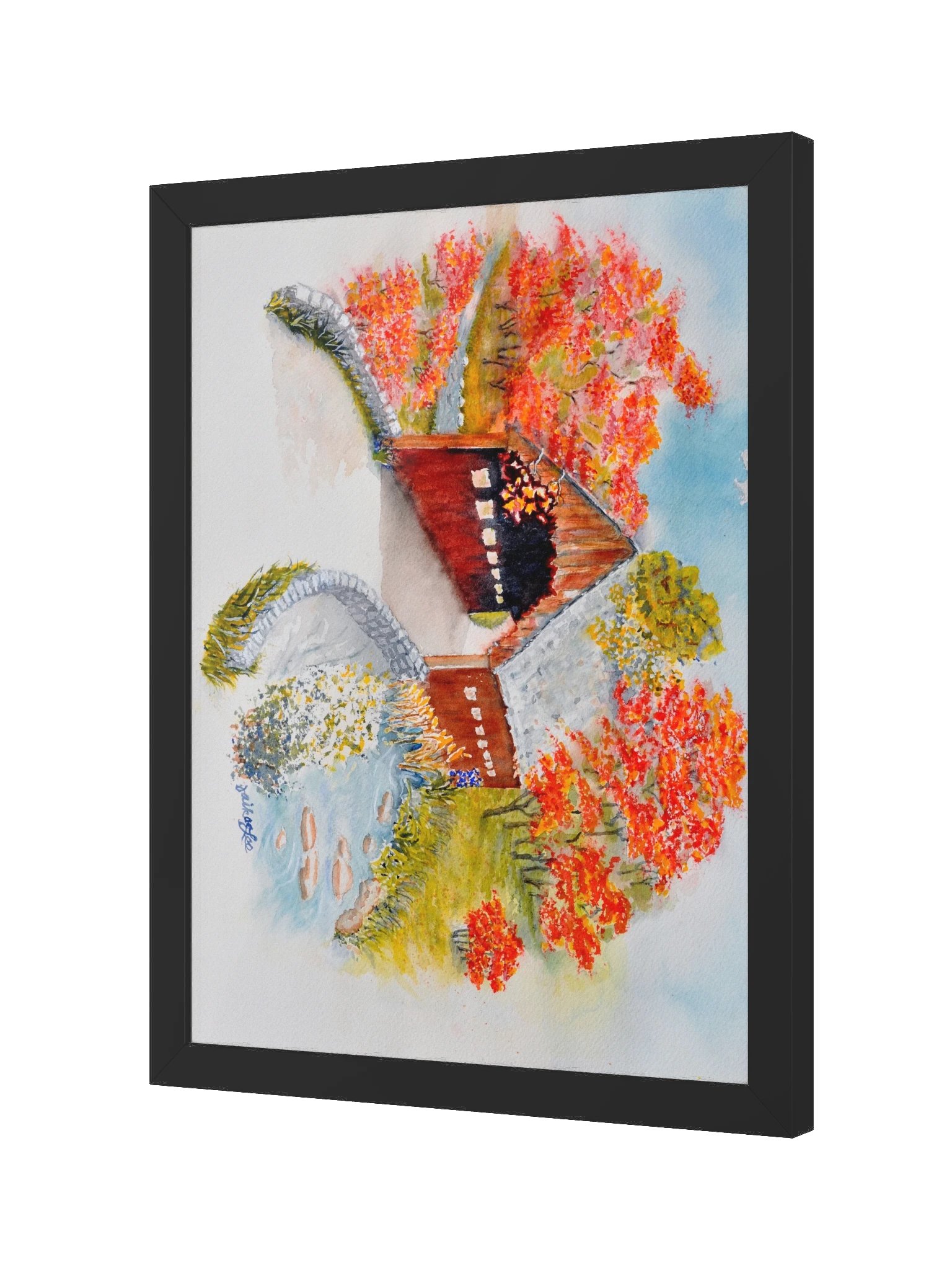 Covered Bridge In New England Fall product image (2)