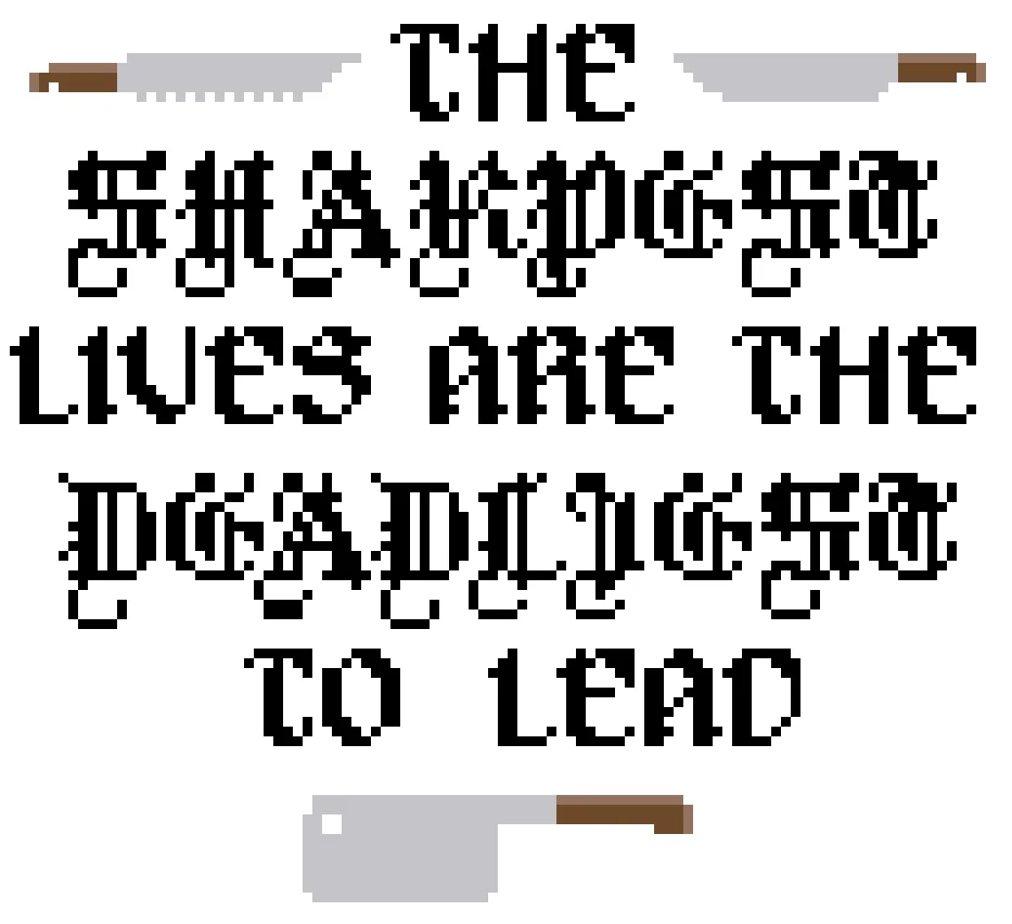 Digital Cross Stitch Pattern: The Sharpest Lives product image (1)