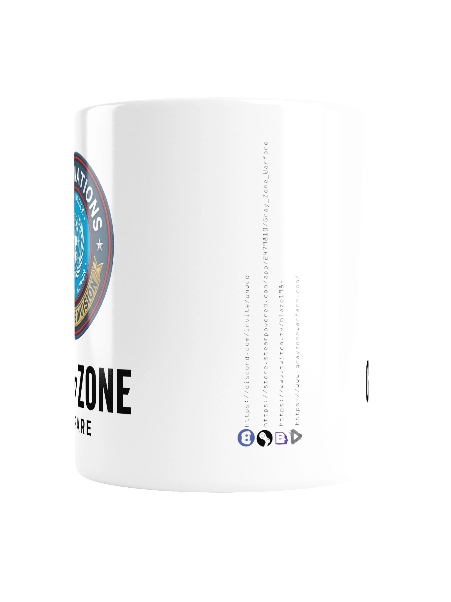 UNWCD/MSS White Mug - Black GZW product image (2)