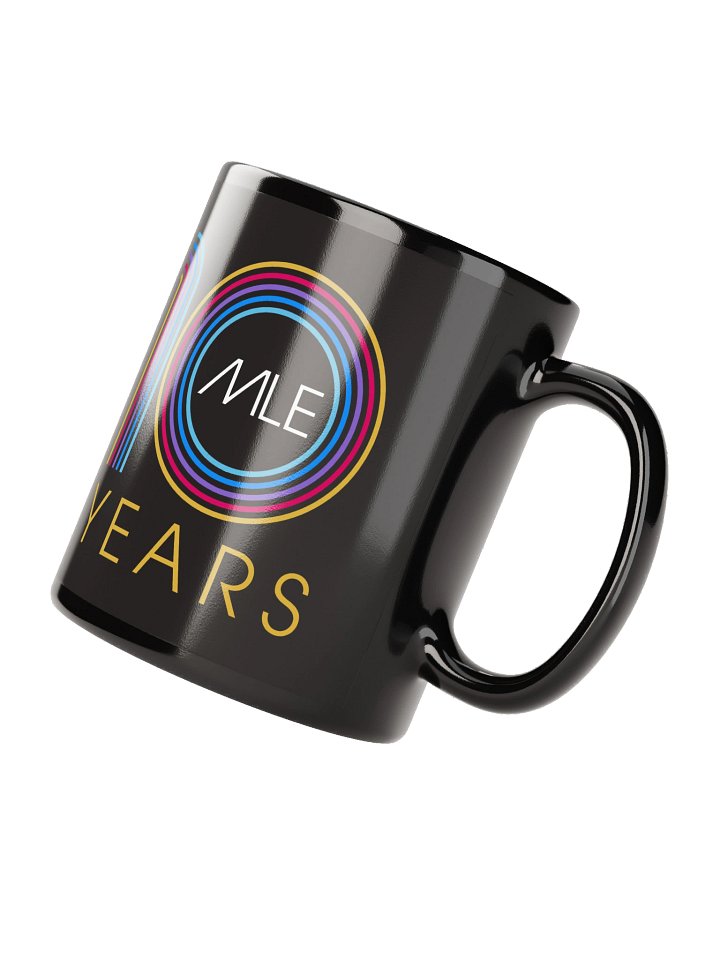 MLE10 Black Glossy Mug product image (2)