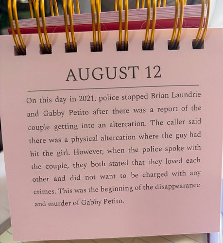 #onthisday #gabbypetito #justiceforgabbypetito