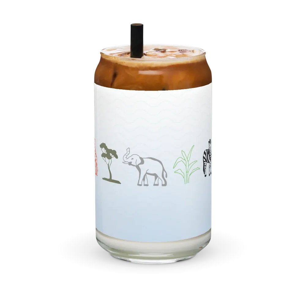 Savanna Serenity Can-Shaped Glass product image (6)