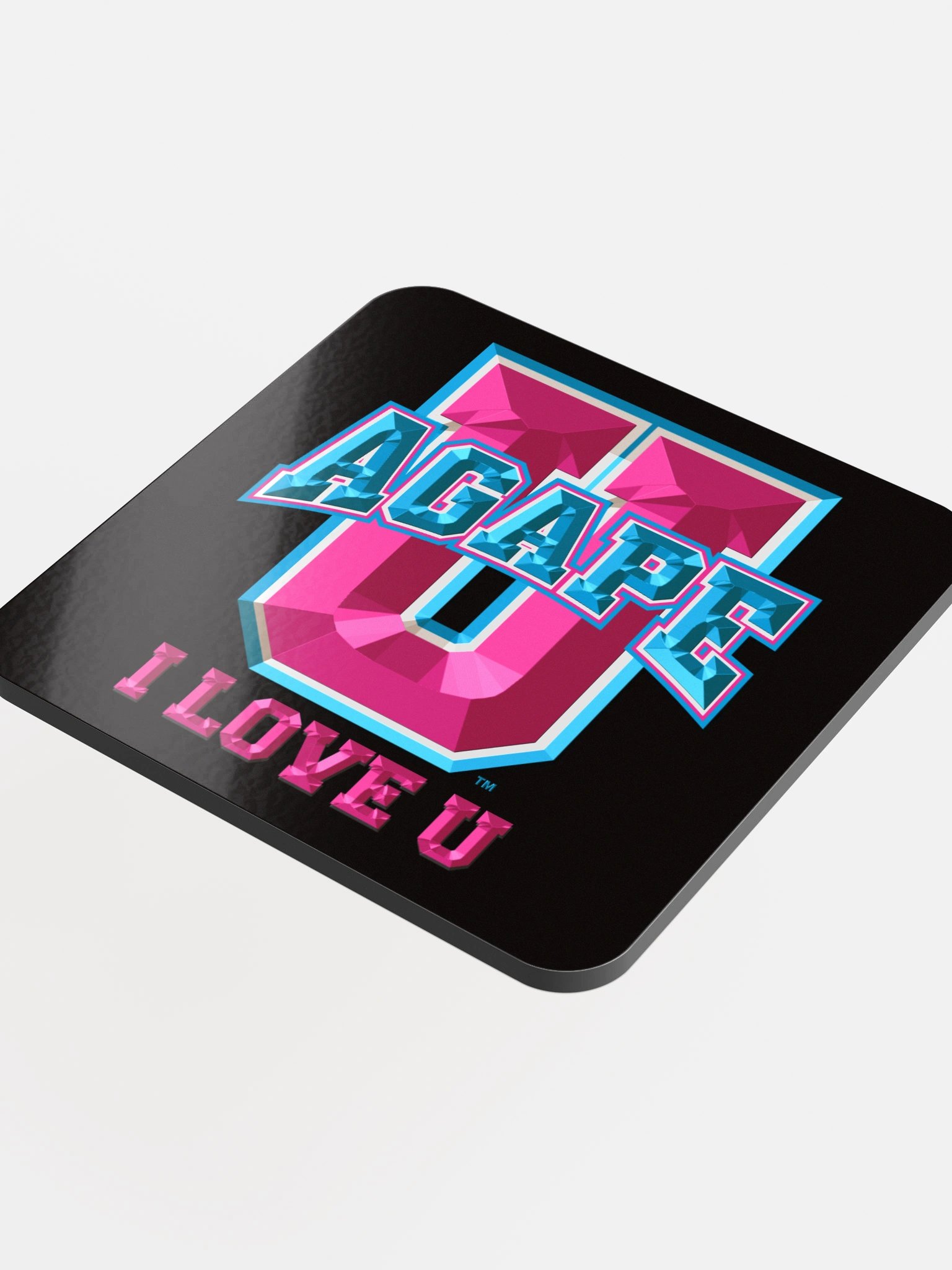 Agape U, Blk Coaster BV product image (4)