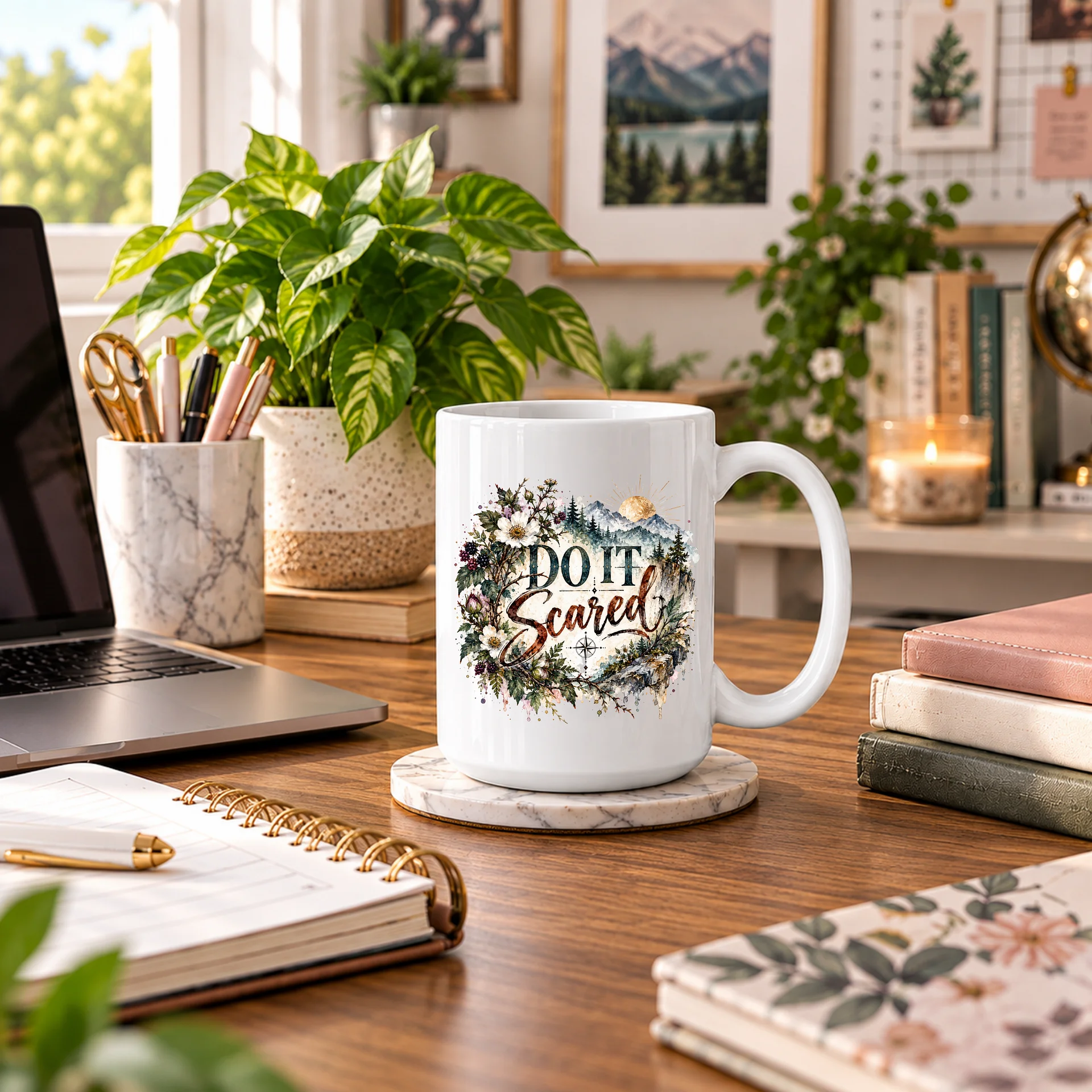 Do It Scared 15 oz Ceramic Mug product image (1)
