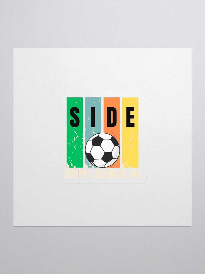 Soccer Ball Spectrum Kiss Cut Stickers product image (1)
