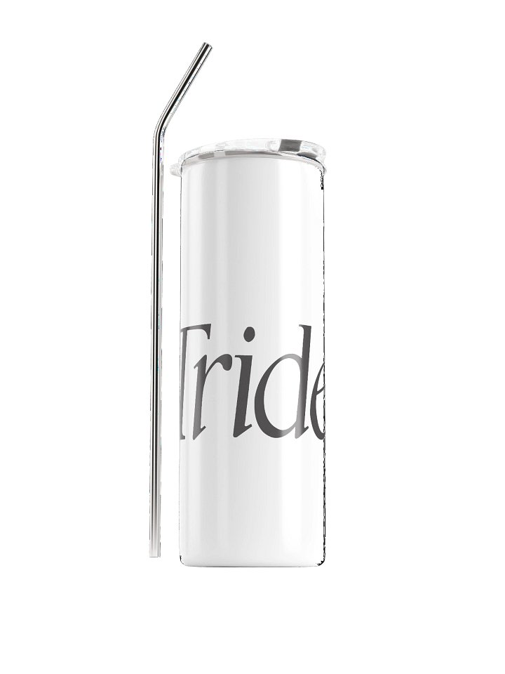 Trident Microsystems Stainless Steel Tumbler with Reusable Straw product image (1)