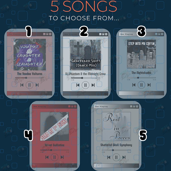 🧟‍♂️ Zombie Playlists 🎶 | Halloween Sticker Collection 🎃 product image (2)