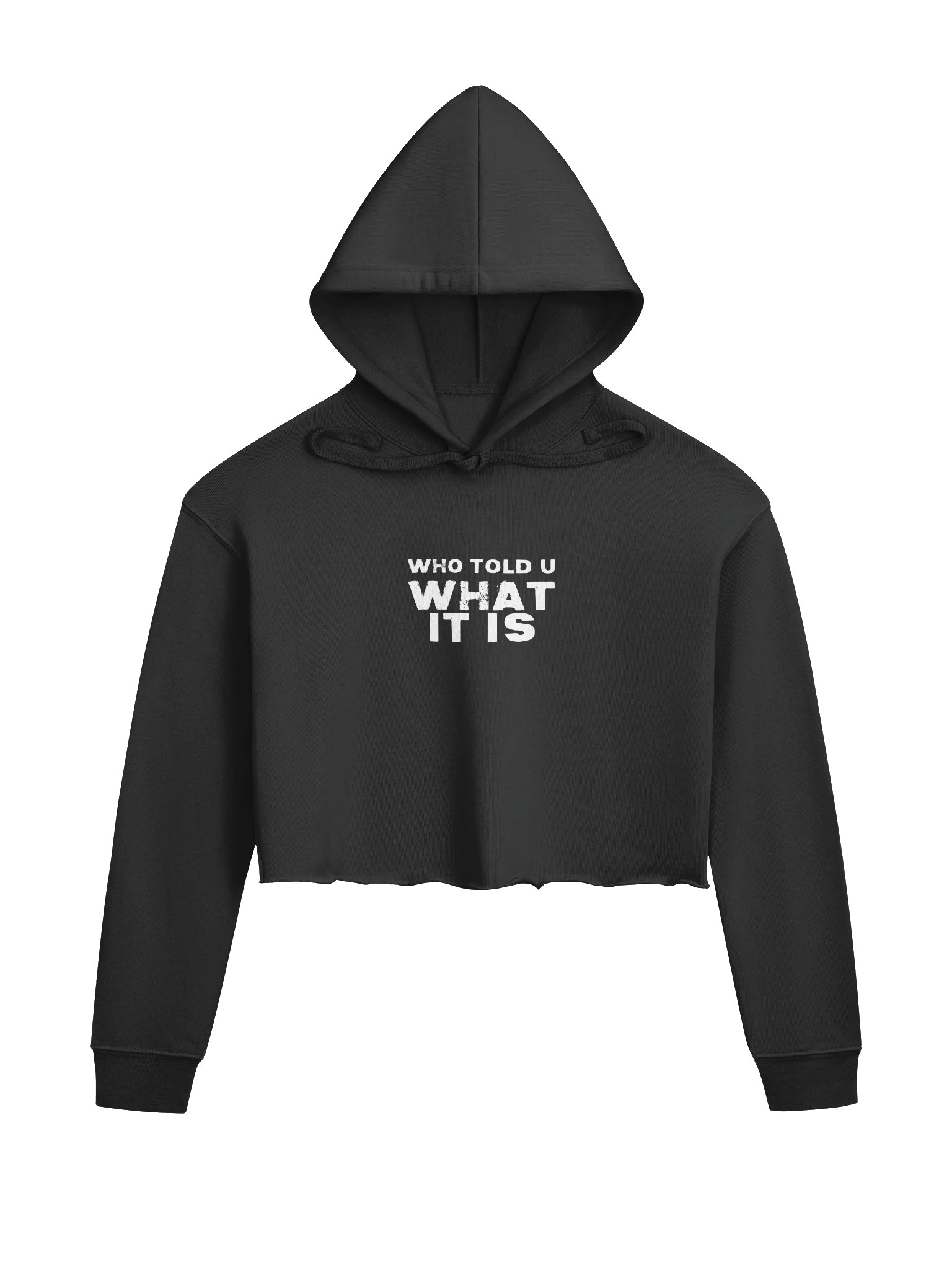 Who Told U What It Is Crop Hoodie product image (1)