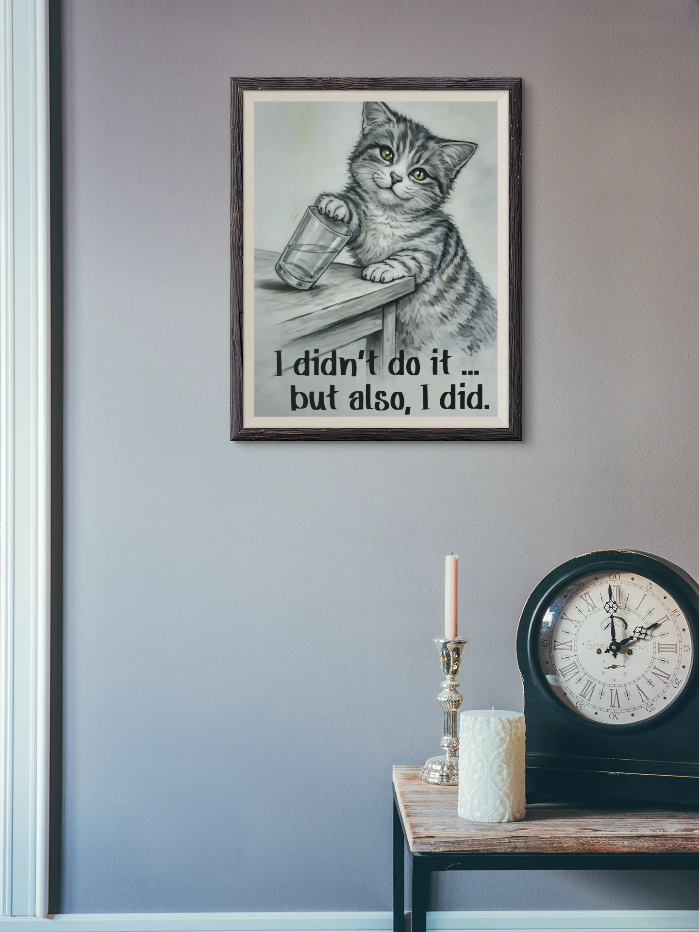 I Didn’t Do It Mischievous Cat Poster product image (98)